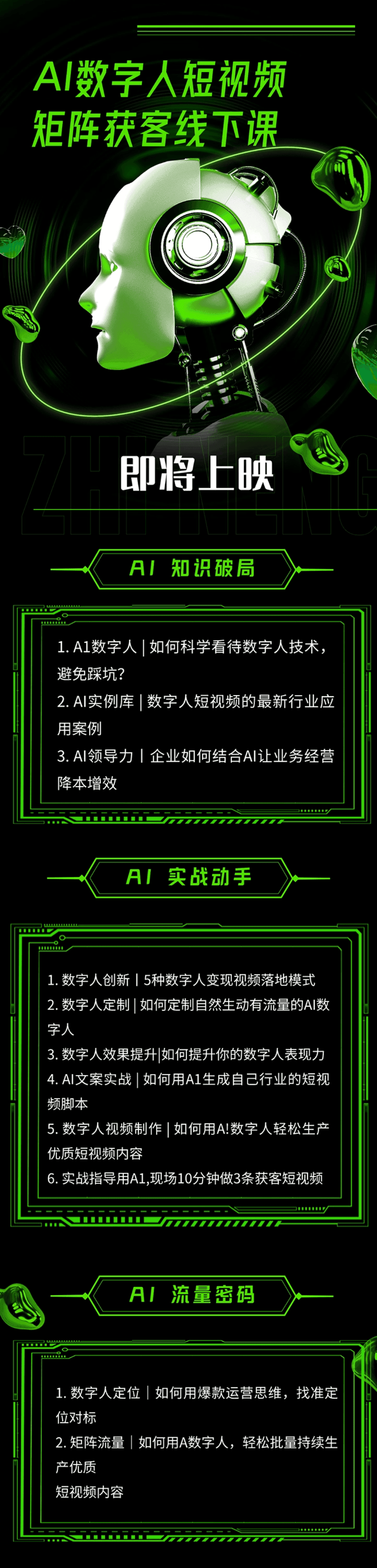 AI数字人短视频矩阵获客线下大课